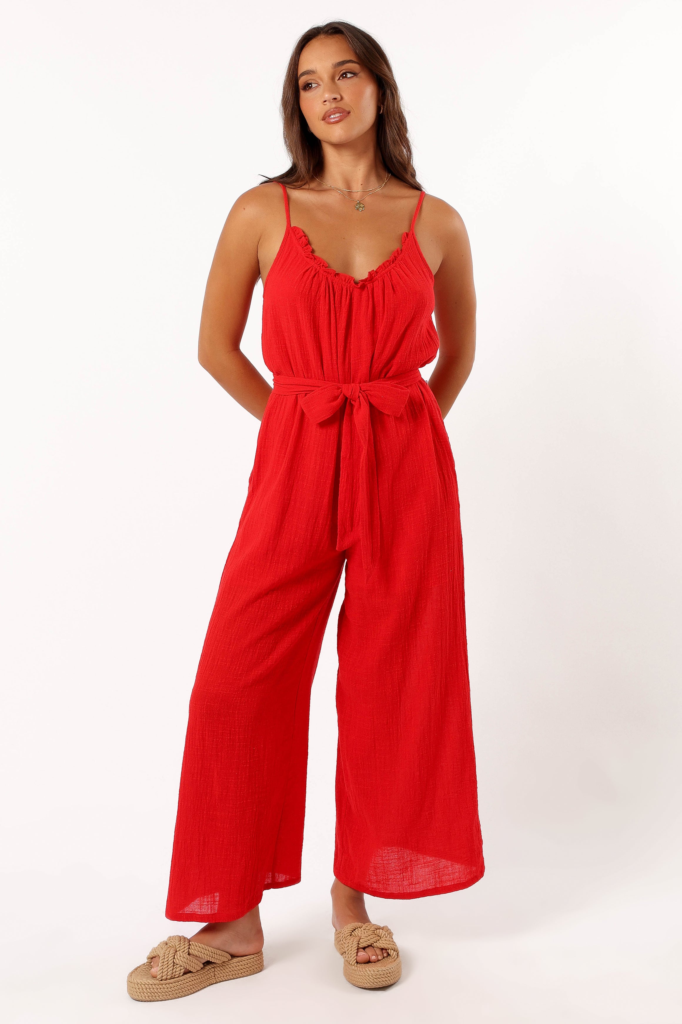PLAYSUITS @Alondra Jumpsuit - Red