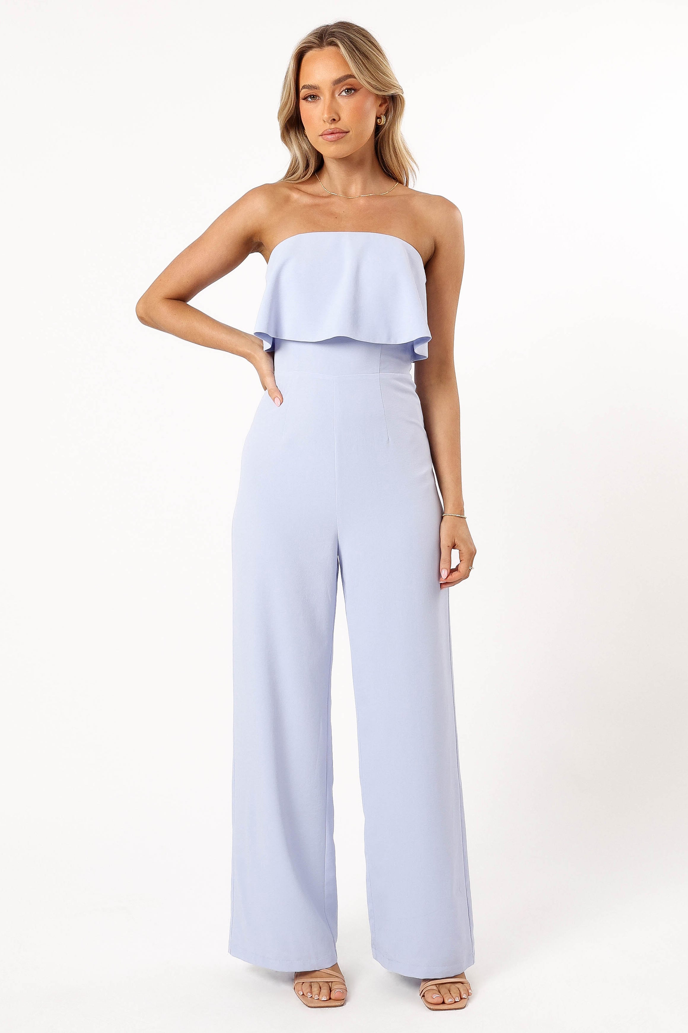 PLAYSUITS @Annabella Strapless Jumpsuit - Blue (Hold for Hyper Femme)