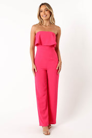 PLAYSUITS @Annabella Strapless Jumpsuit - Hot Pink