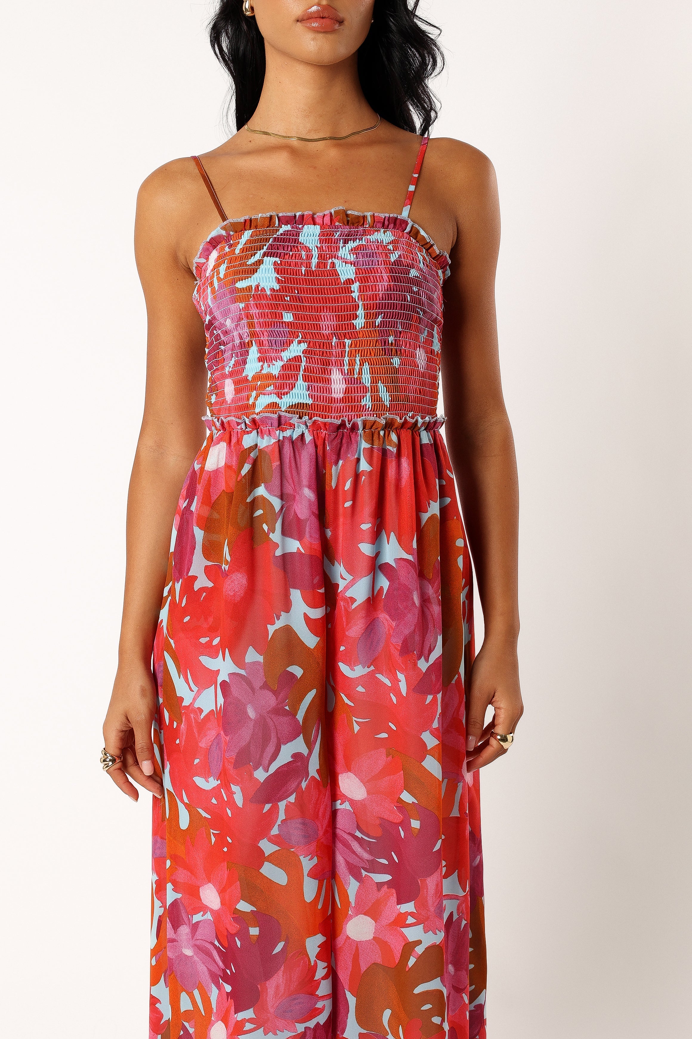 PLAYSUITS @Annalise Jumpsuit - Pink Azalea