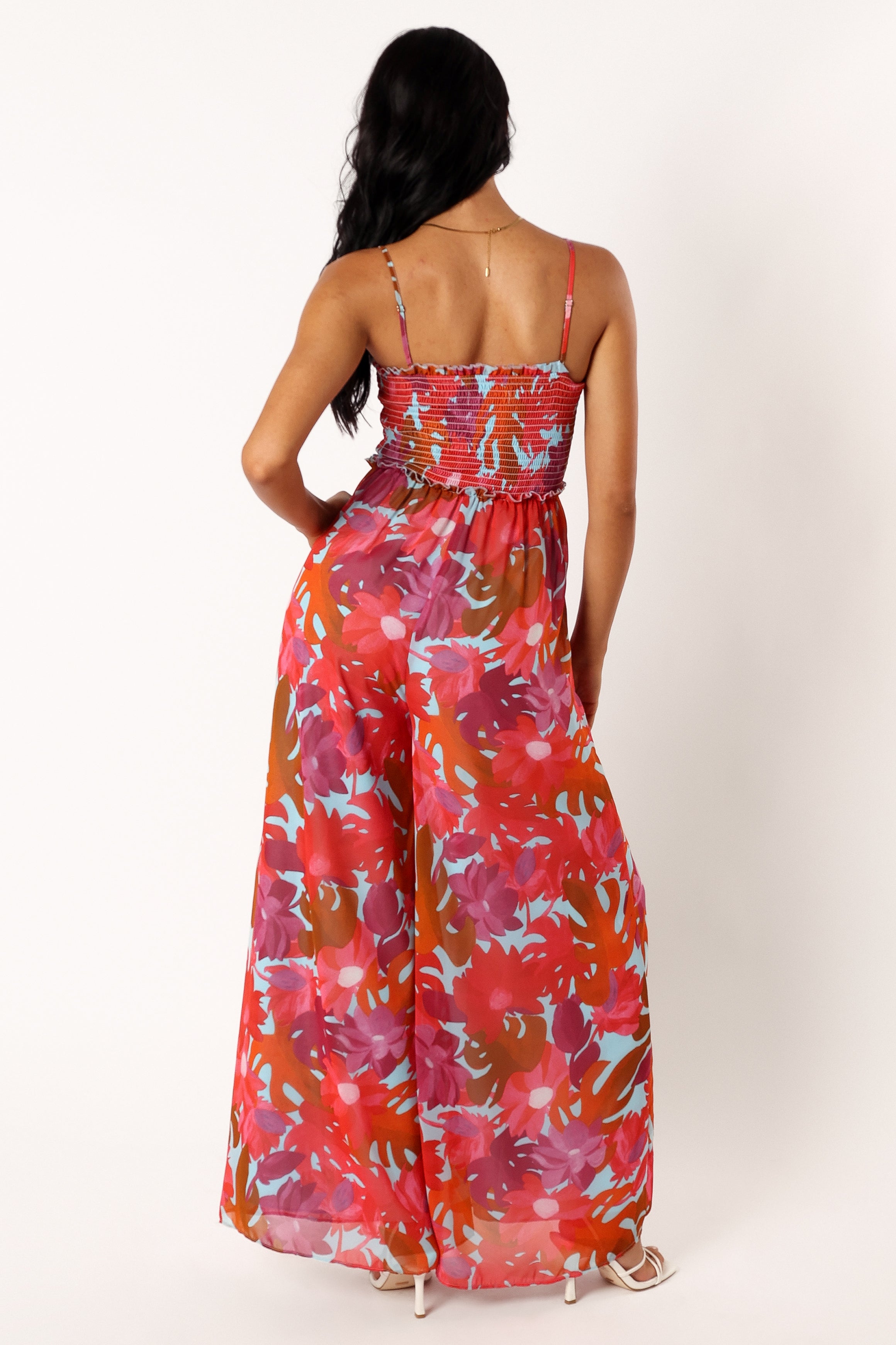 PLAYSUITS @Annalise Jumpsuit - Pink Azalea