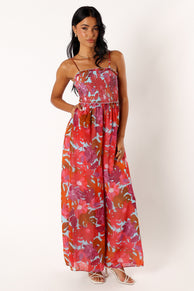 PLAYSUITS @Annalise Jumpsuit - Pink Azalea