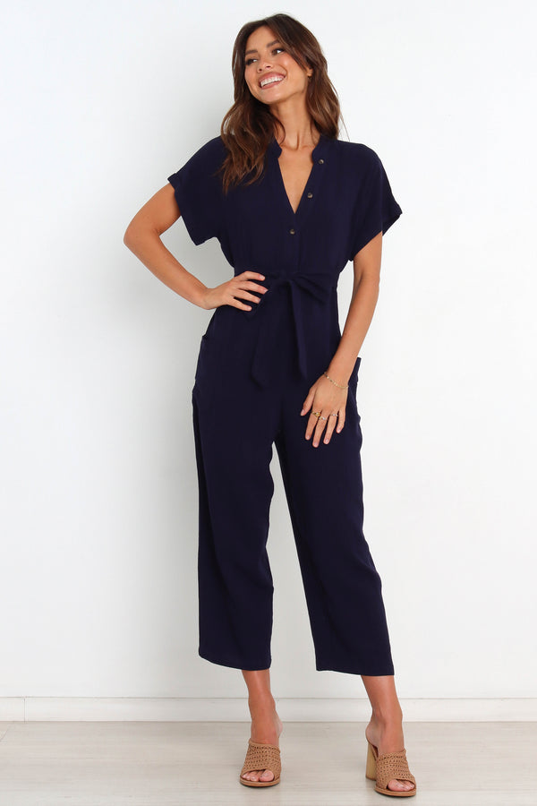 PLAYSUITS Archie Jumpsuit - Navy