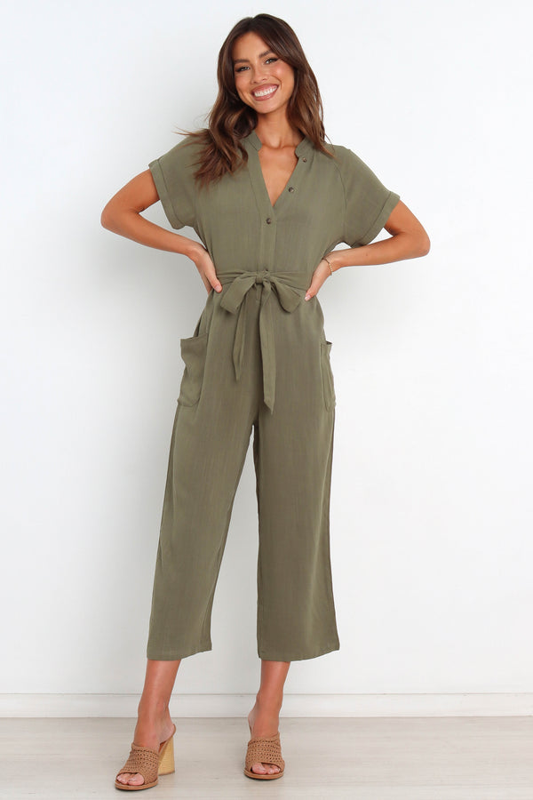 PLAYSUITS Archie Jumpsuit - Olive