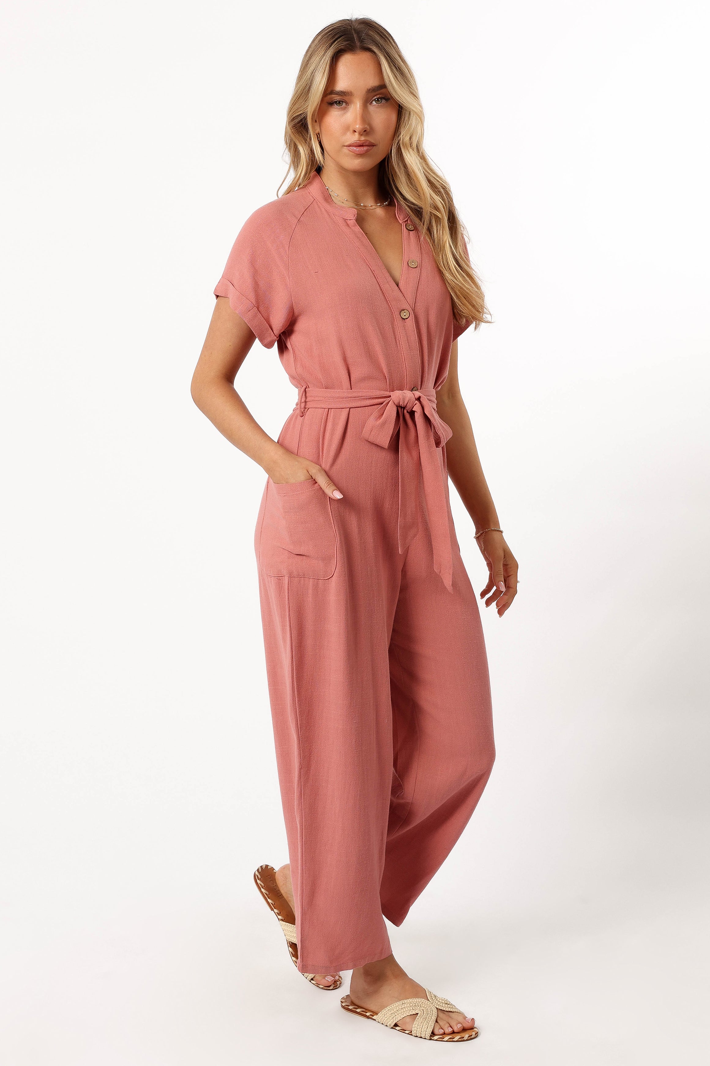 PLAYSUITS @Archie Jumpsuit - Pink