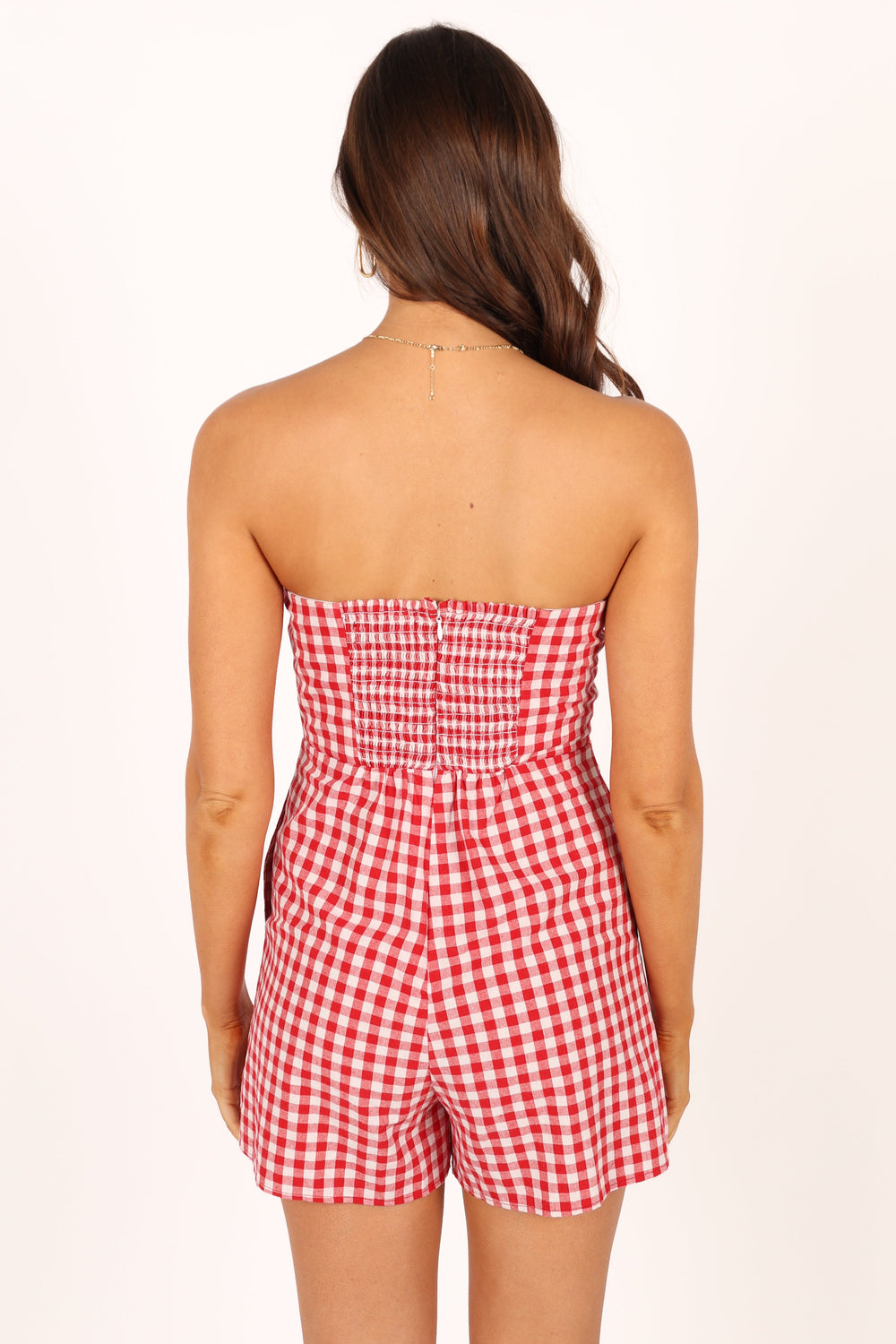 PLAYSUITS @Bambi Bow Romper - Red/White