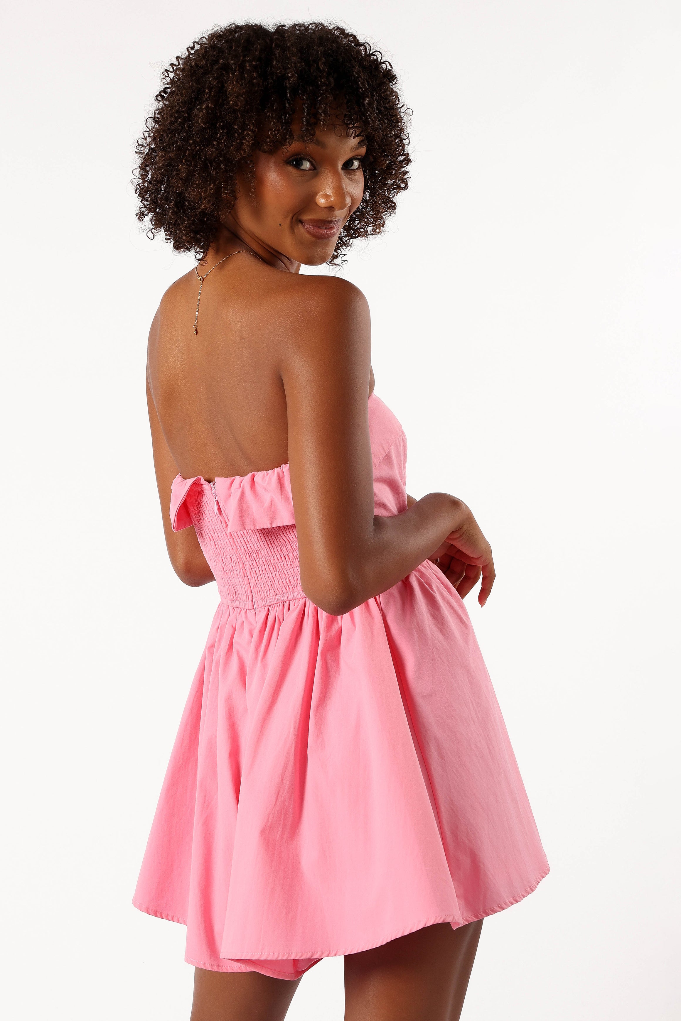 PLAYSUITS @Beatrice Romper - Pink