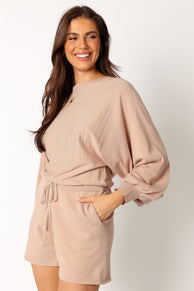 PLAYSUITS @Blakey Romper - Light Taupe