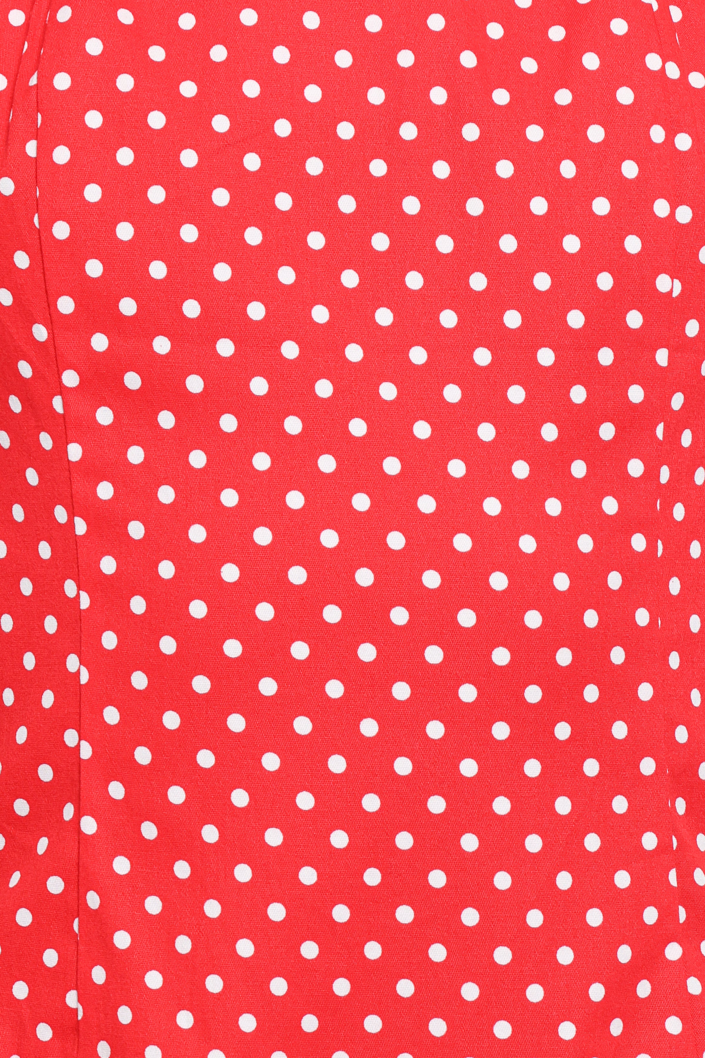 PLAYSUITS Briella Halter Neck Playsuit - Red White Polka Dot