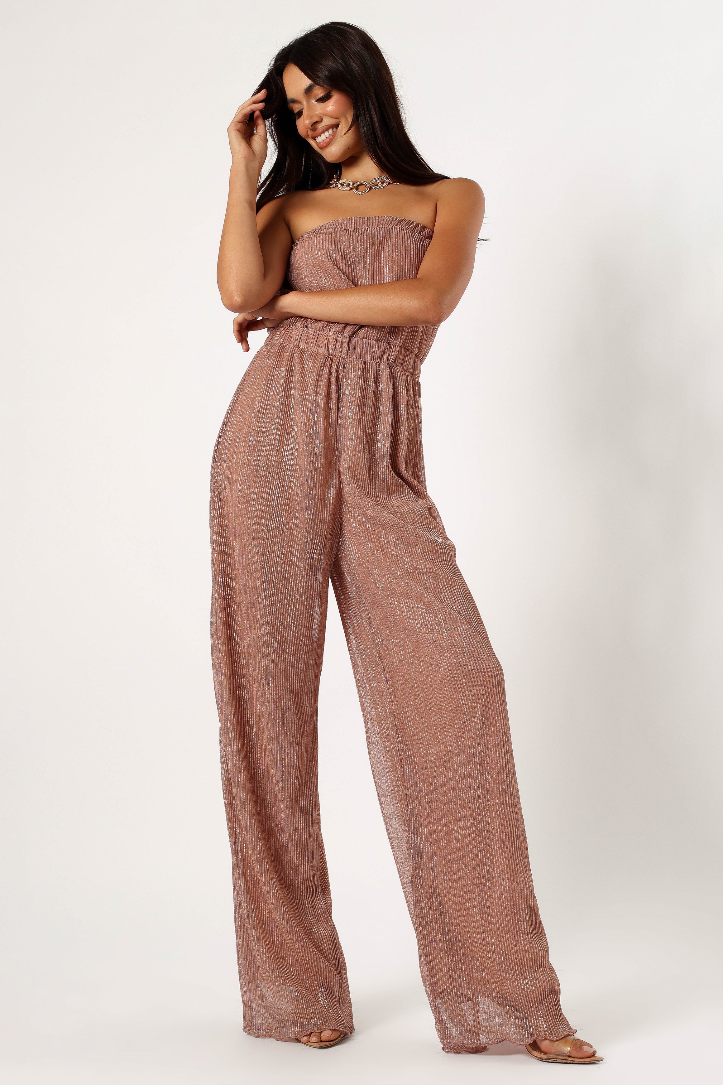 PLAYSUITS @Callie Jumpsuit - Rose Gold