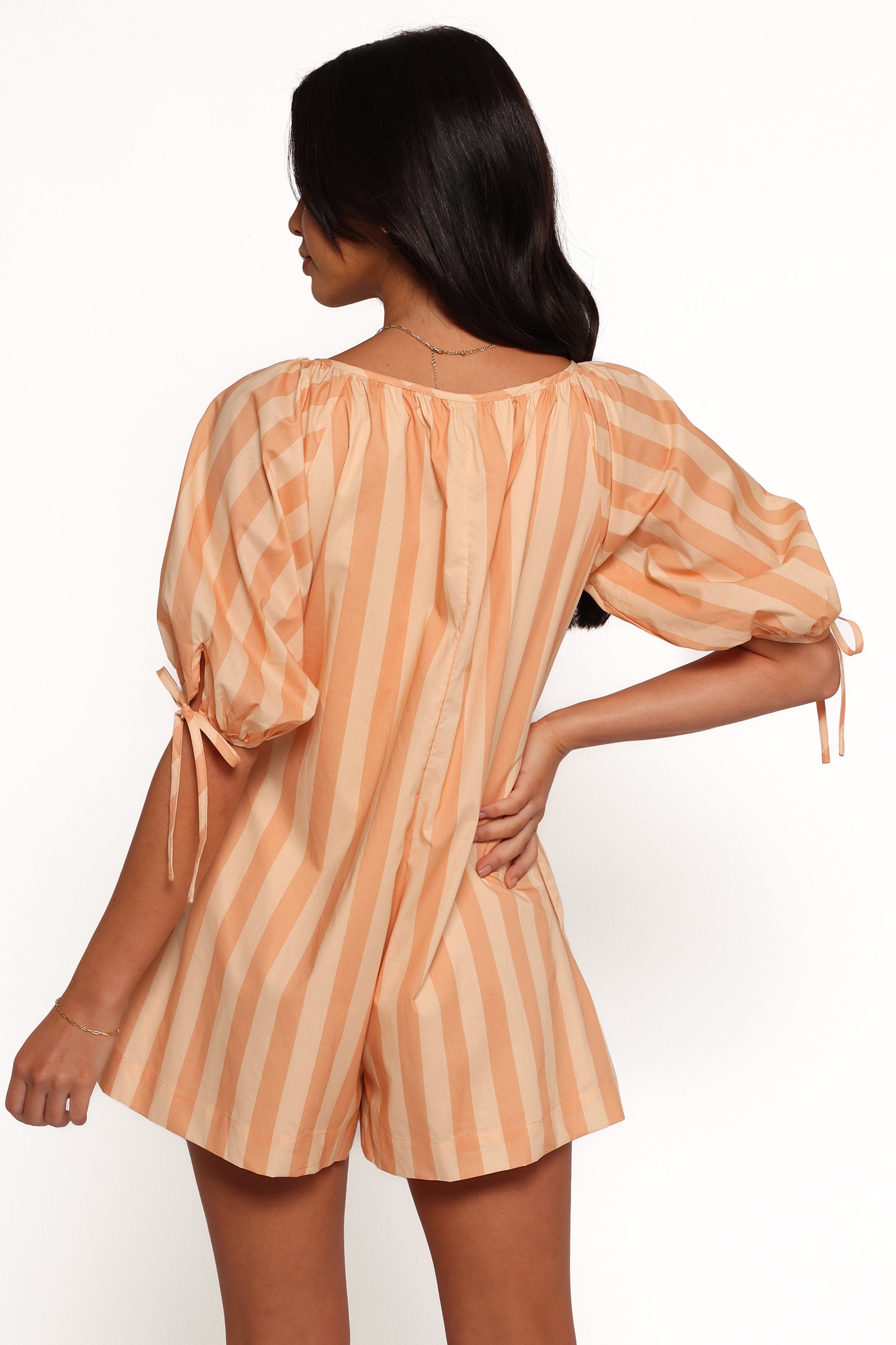 PLAYSUITS Carina Striped Playsuit - Terracotta Stripe