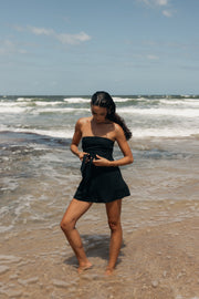 PLAYSUITS @Christie Strapless Playsuit - Black (Hold for Sundial)