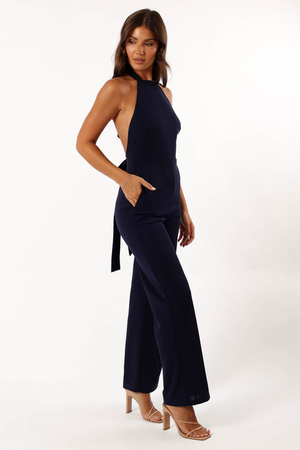 PLAYSUITS @Clara Bow Jumpsuit - Navy