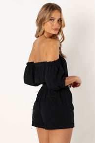 PLAYSUITS @Daniella Playsuit - Black