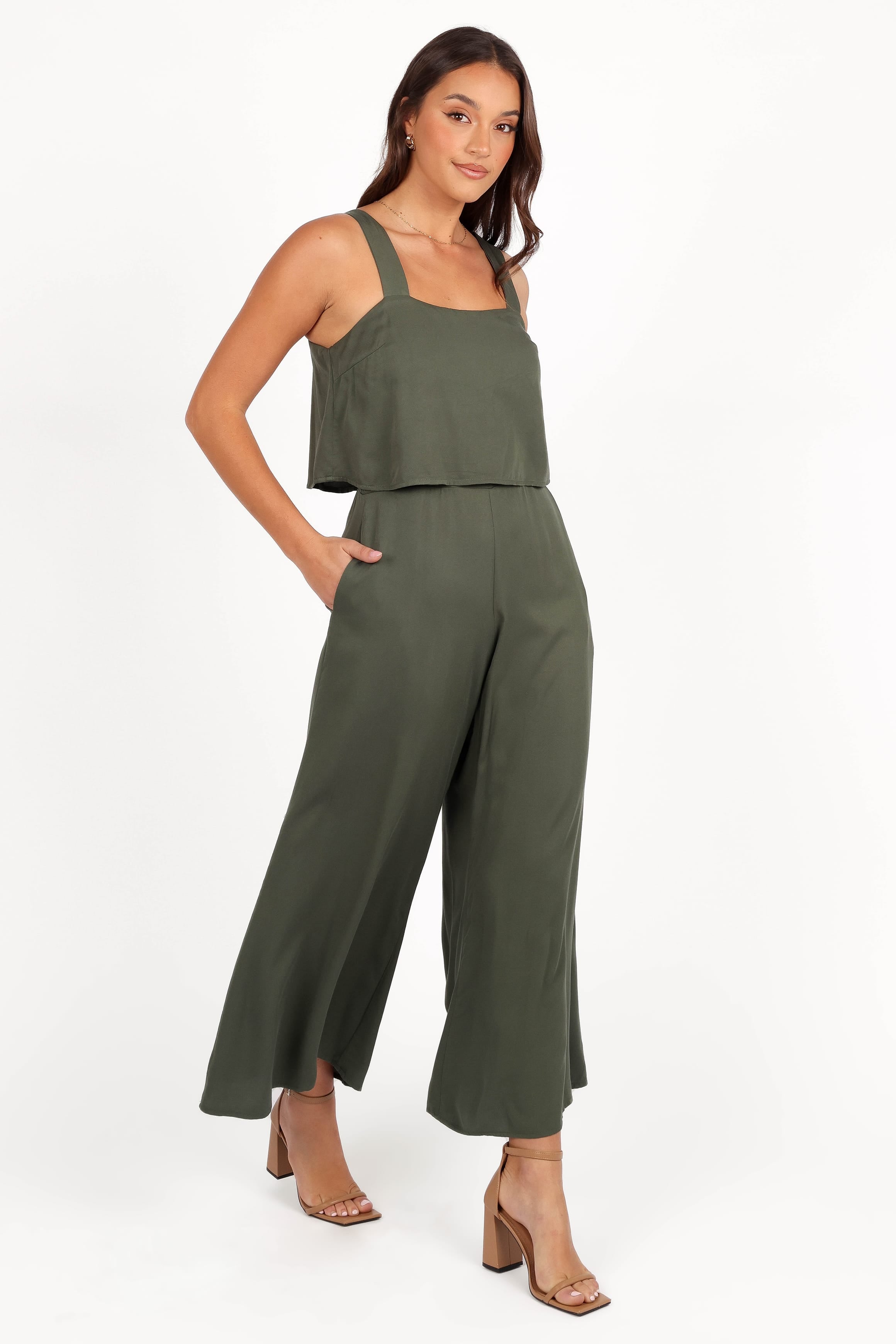 PLAYSUITS Delia Jumpsuit - Khaki