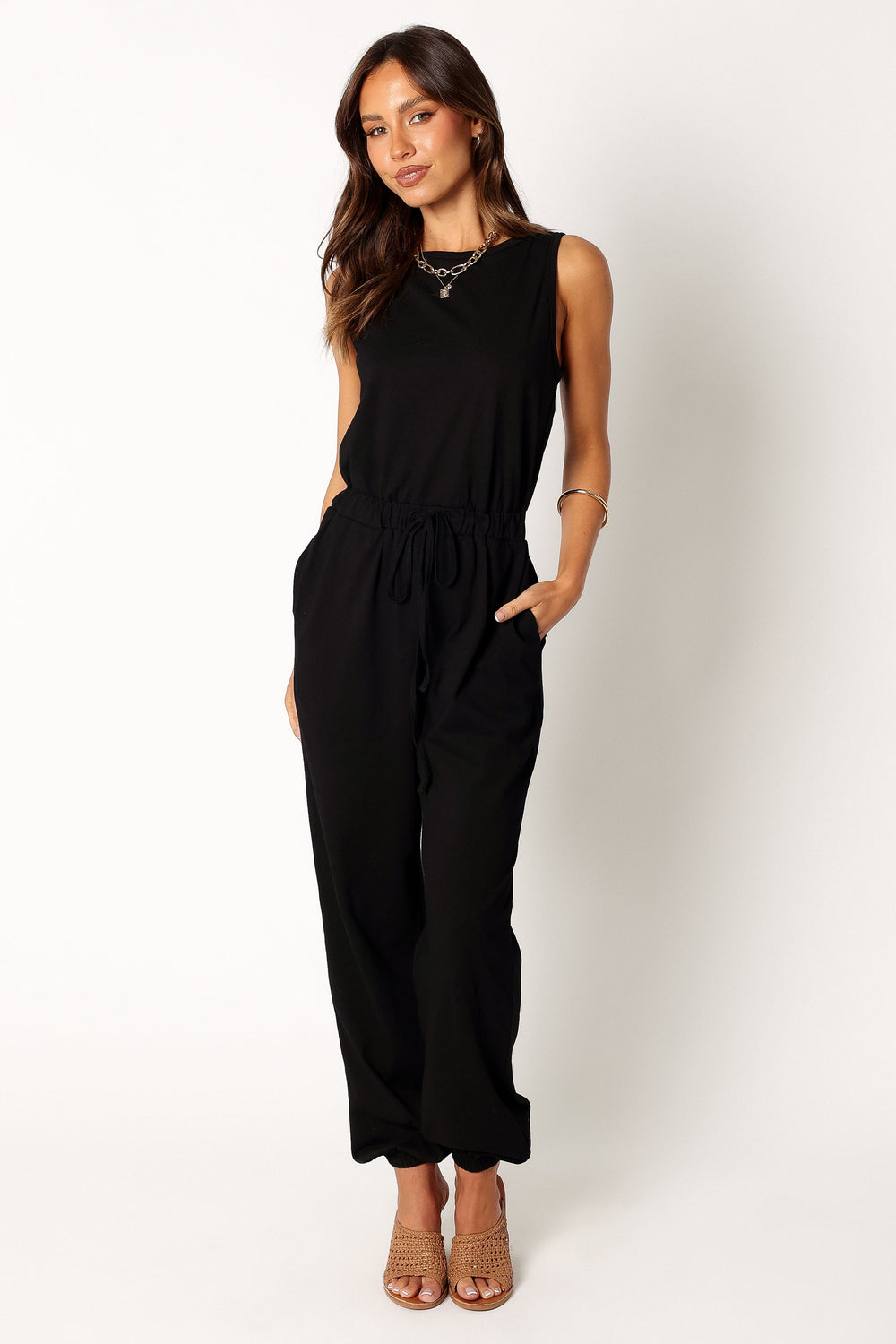 Douglas Jumpsuit - Black - Petal & Pup