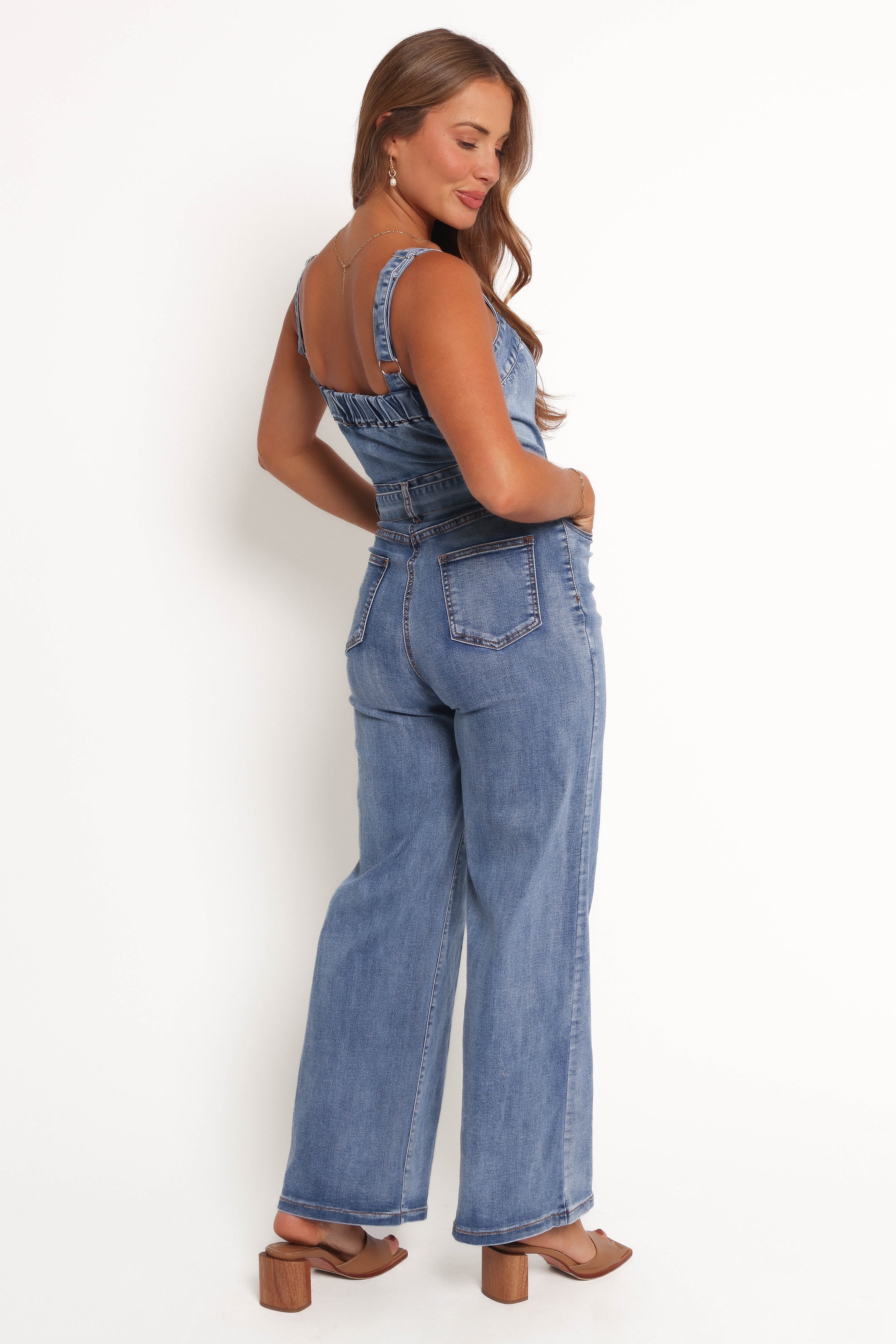 PLAYSUITS Edan Denim Jumpsuit - Denim