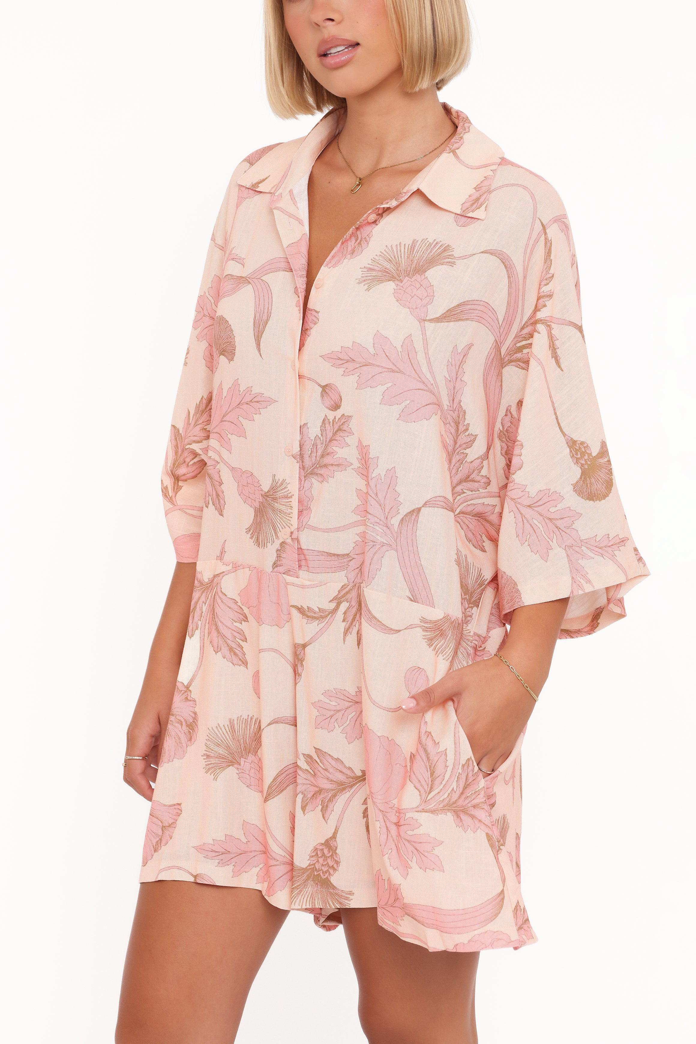 PLAYSUITS Ellisa Playsuit - Pink Floral