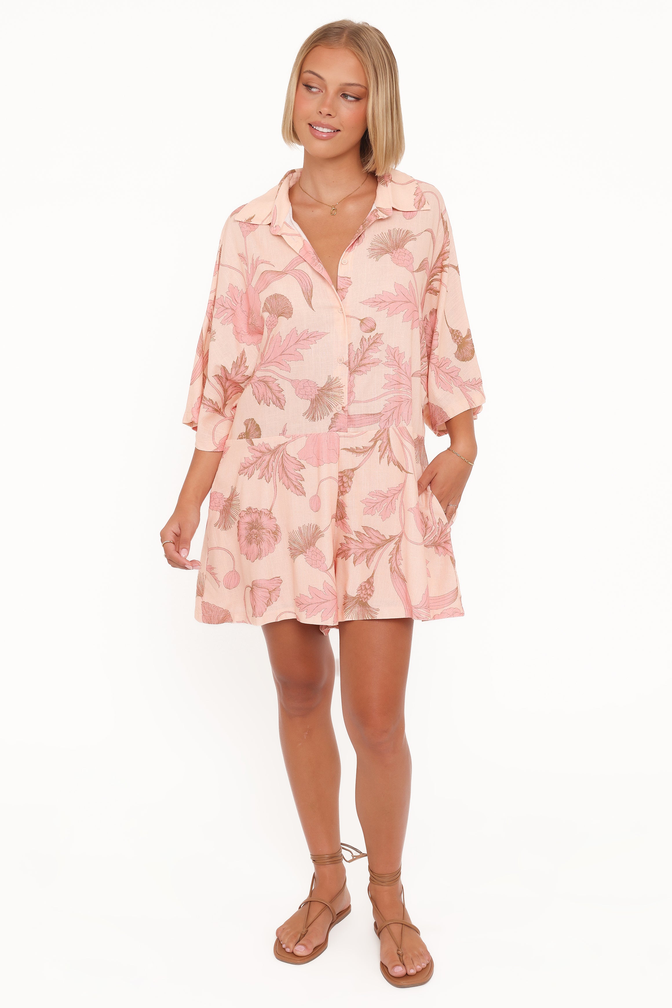 PLAYSUITS Ellisa Playsuit - Pink Floral