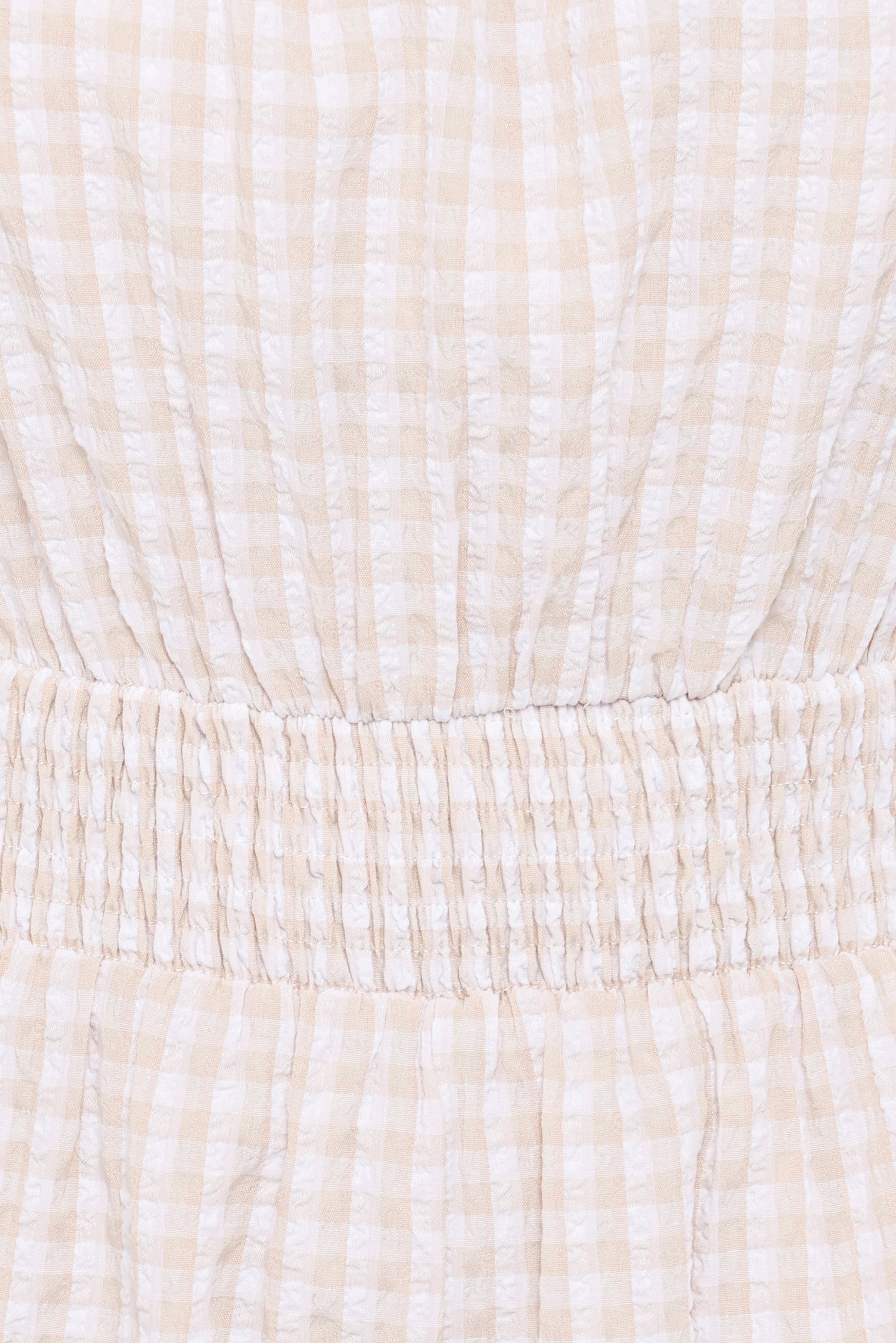 PLAYSUITS Felicity Playsuit - Beige Gingham