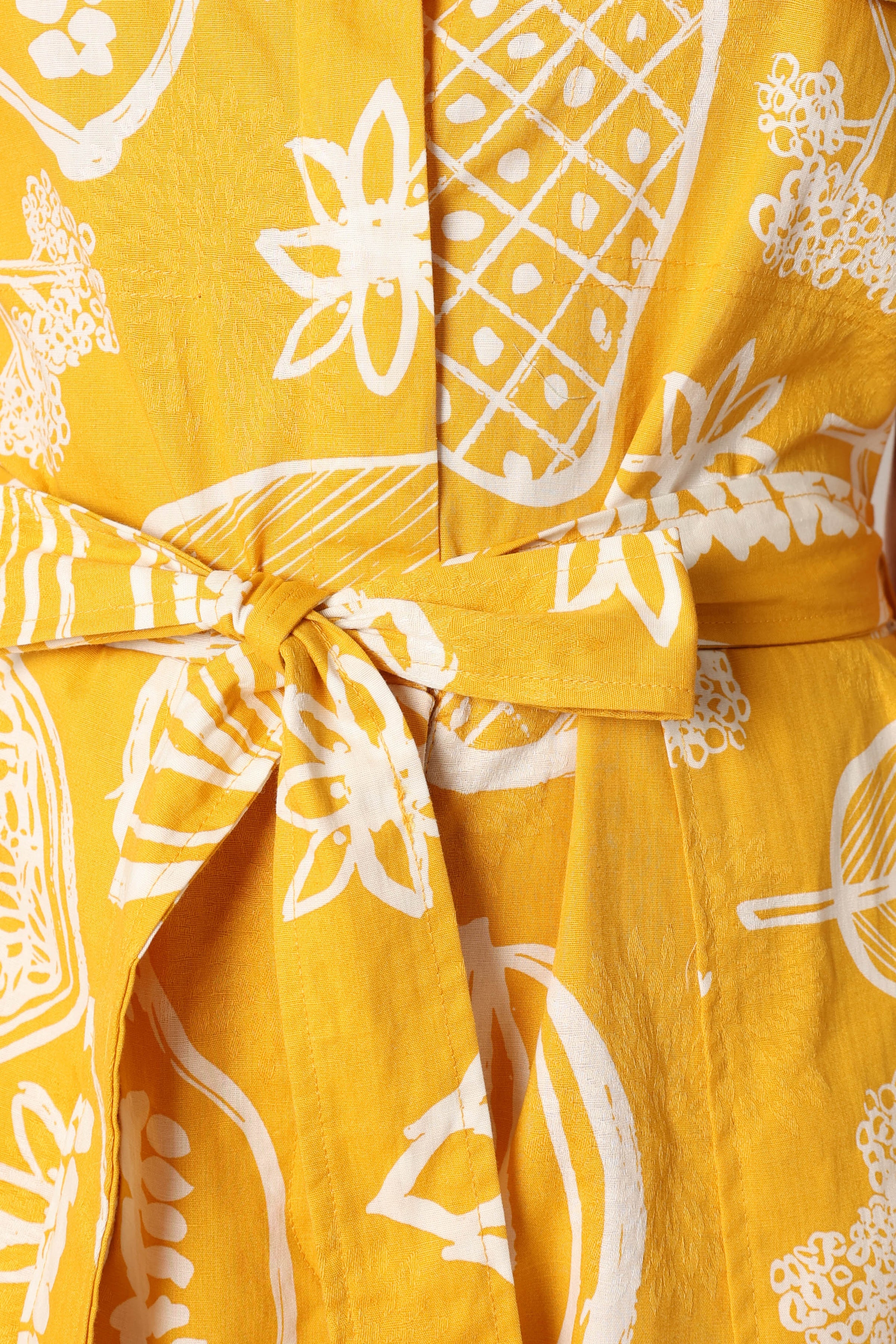 PLAYSUITS @Georgina Tie Waist Playsuit - Yellow