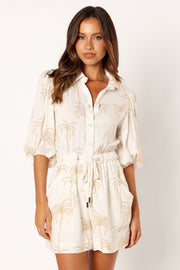 PLAYSUITS @Gina Playsuit - White Print