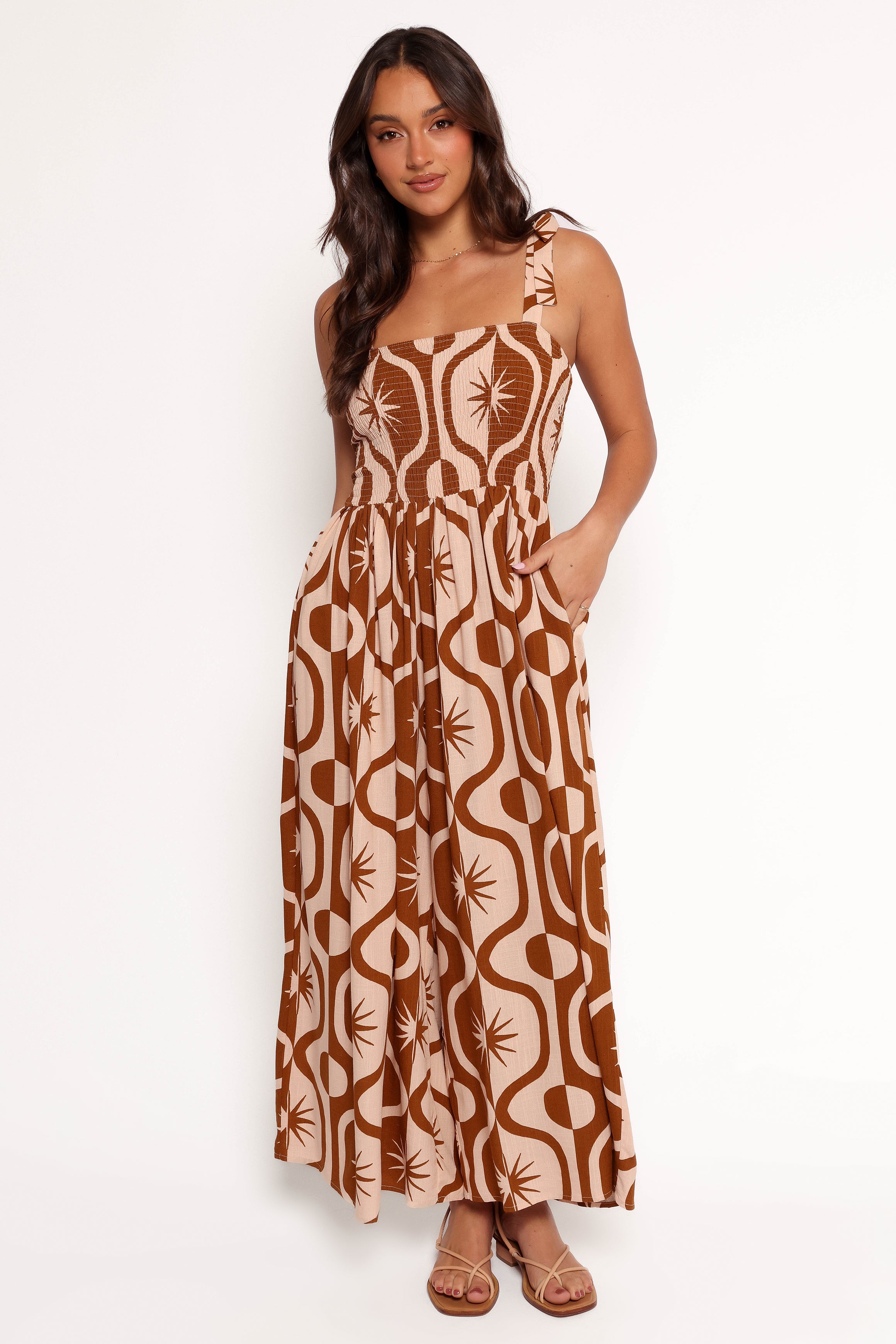 PLAYSUITS Ginelle Jumpsuit - Tan Print