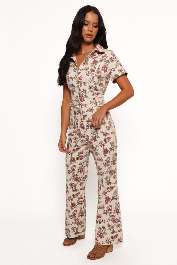 PLAYSUITS Gisel Jumpsuit - Ivory Multi