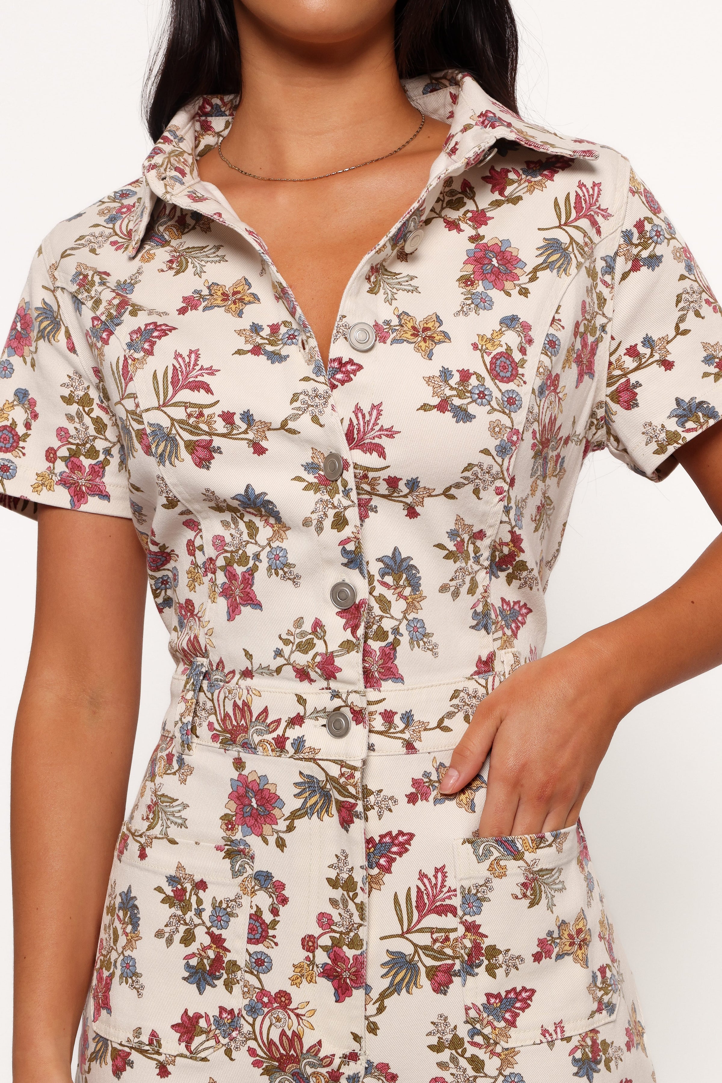 PLAYSUITS Gisel Jumpsuit - Ivory Multi