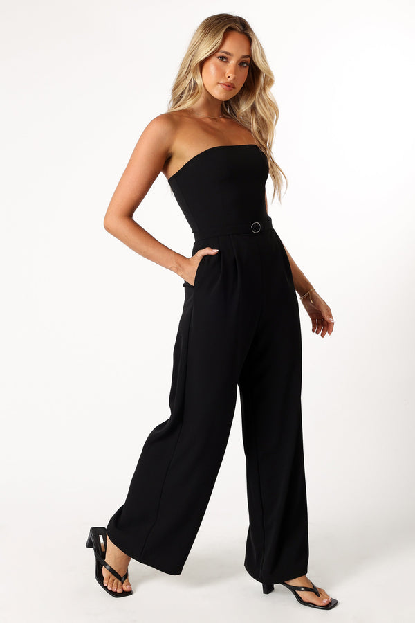 PLAYSUITS @Hansen Strapless Jumpsuit - Black