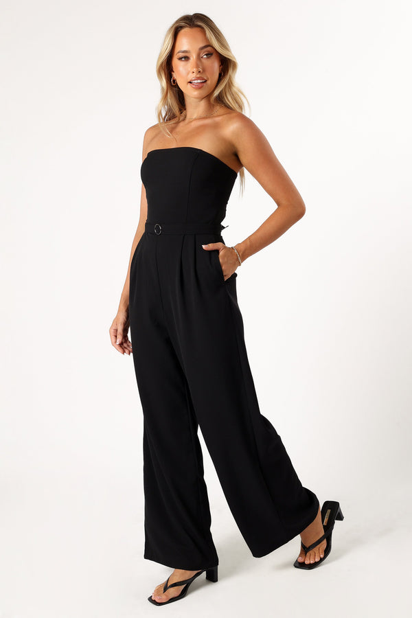 PLAYSUITS @Hansen Strapless Jumpsuit - Black