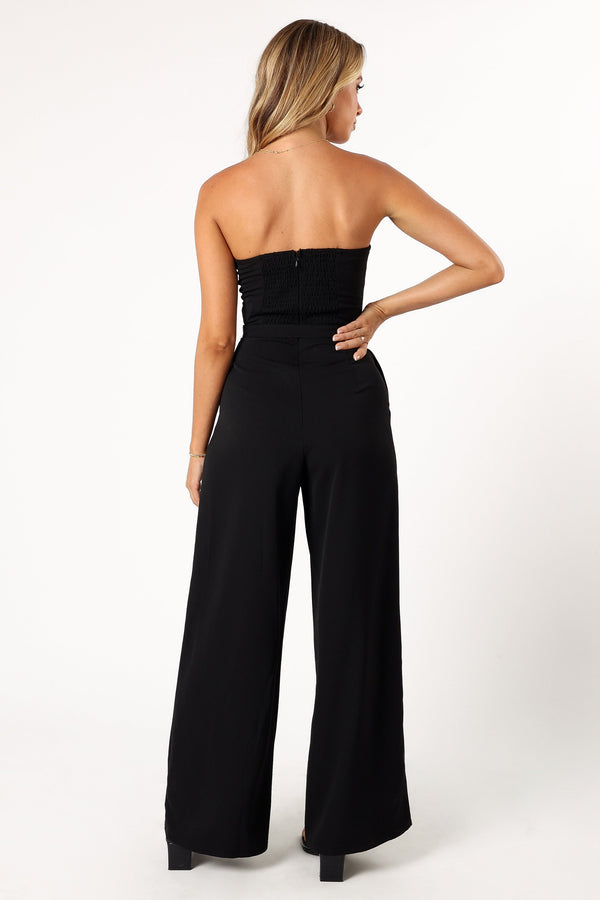 PLAYSUITS @Hansen Strapless Jumpsuit - Black