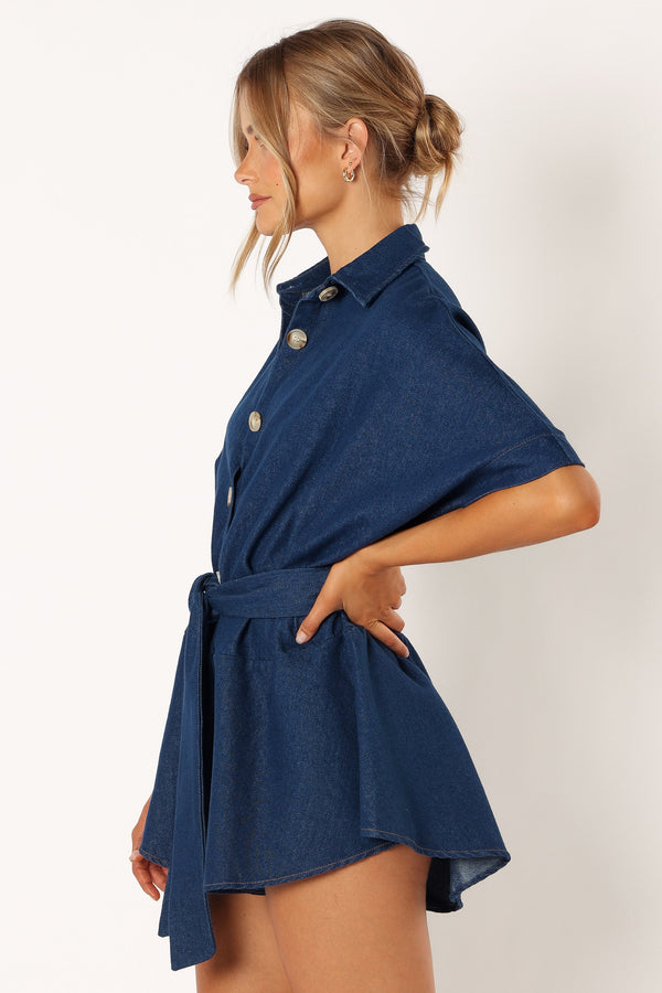 PLAYSUITS @Harriette Playsuit - Dark Denim