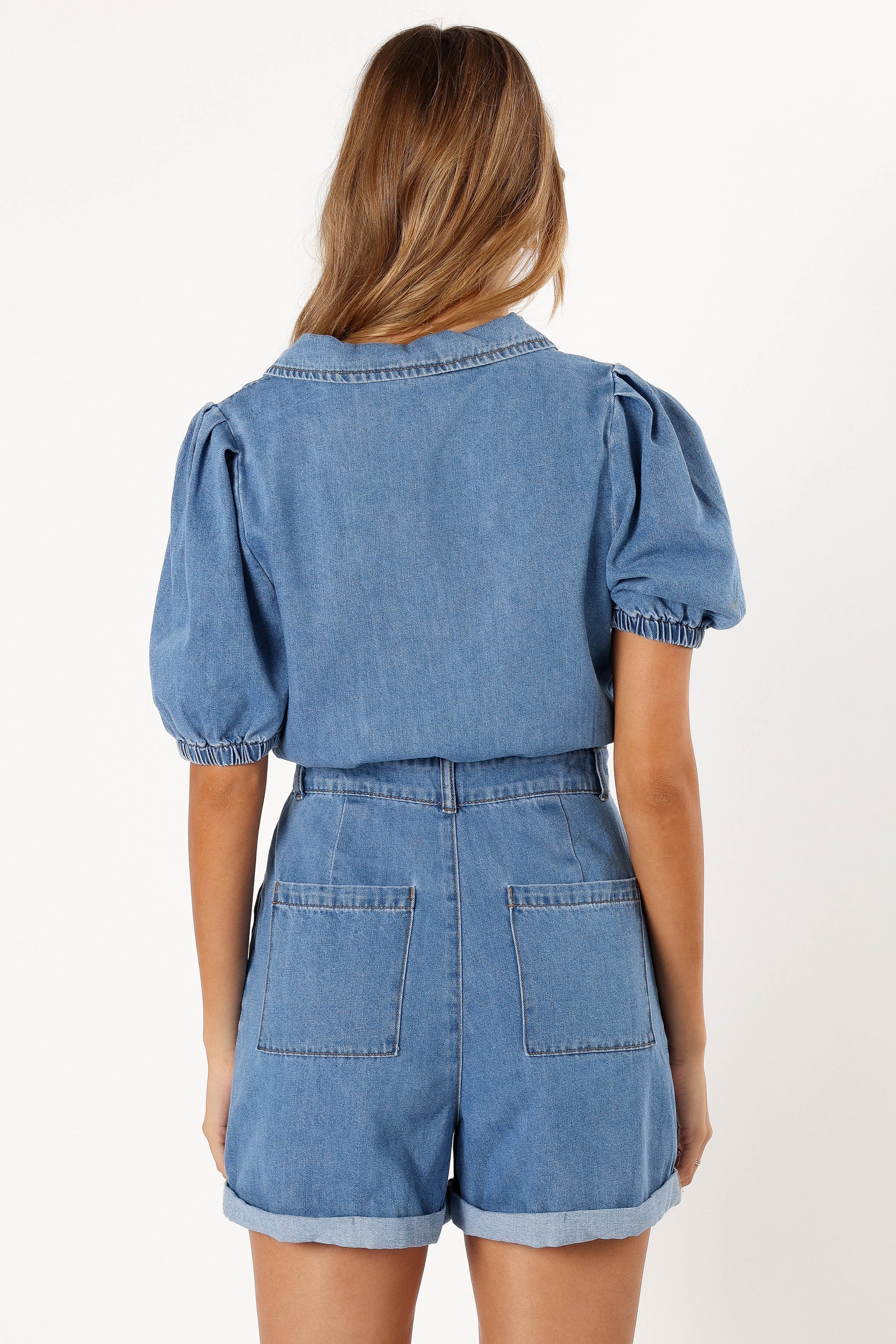 PLAYSUITS @Harry Romper - Medium Denim