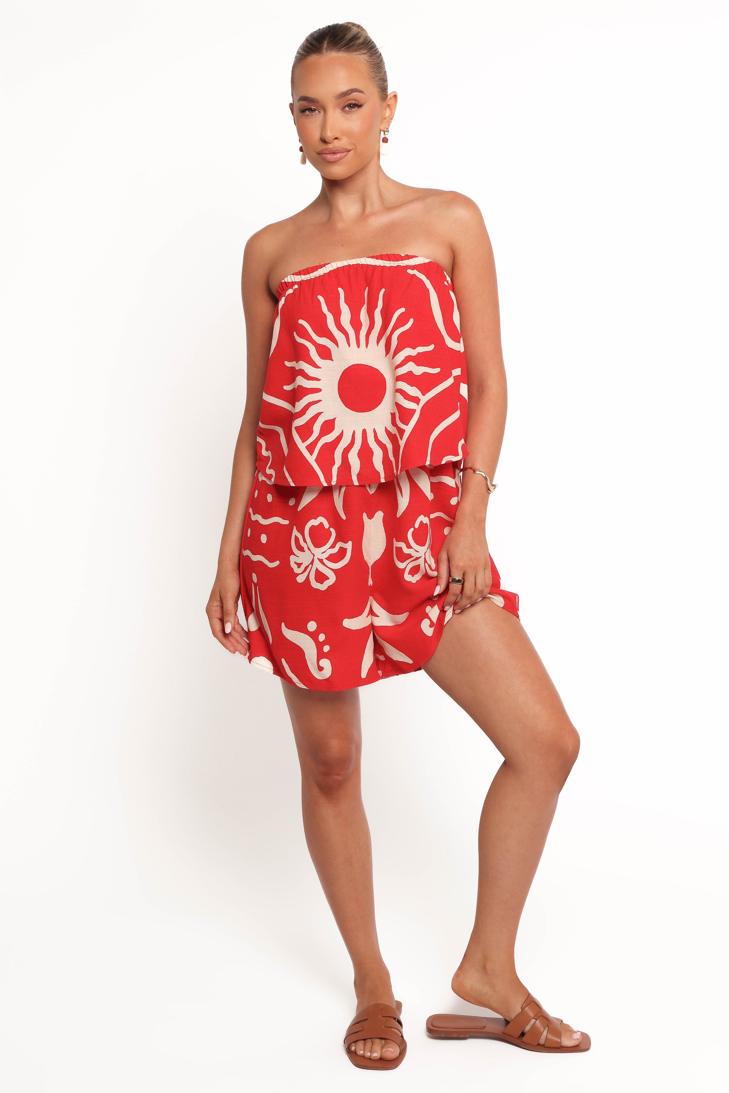 PLAYSUITS Herbie Strapless Playsuit - Sunburst