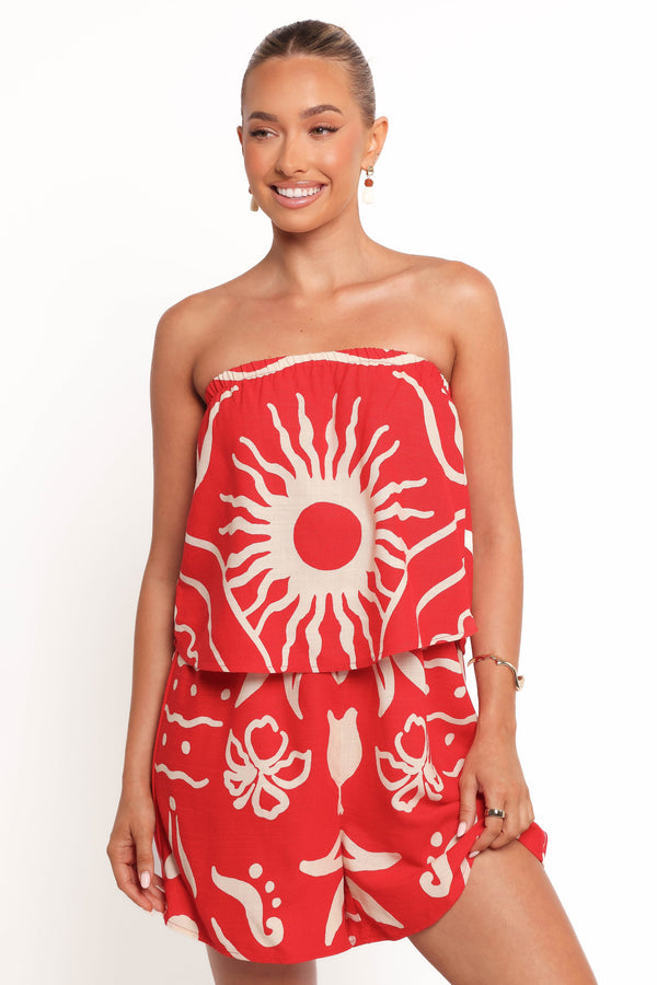 PLAYSUITS Herbie Strapless Playsuit - Sunburst