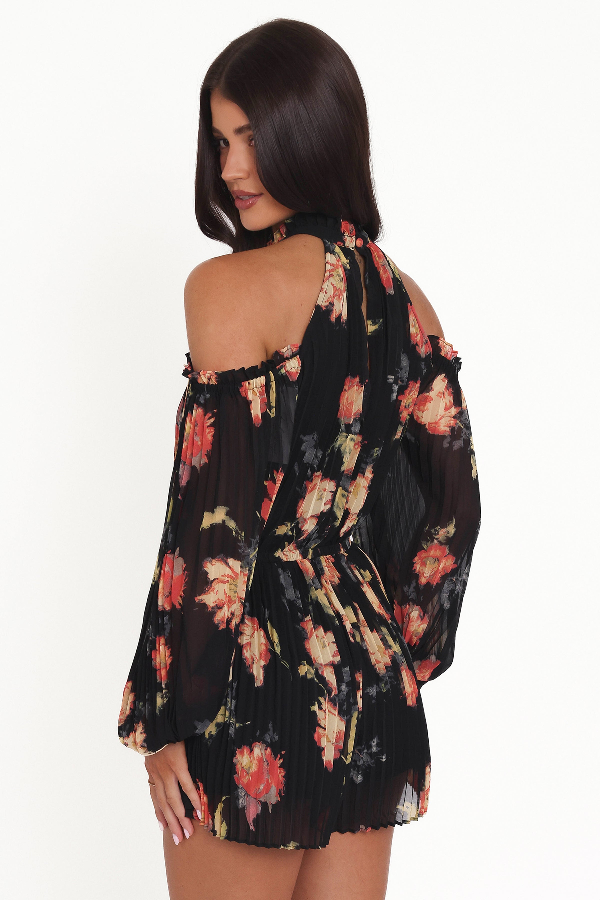 PLAYSUITS @Hillary Playsuit - Black Floral