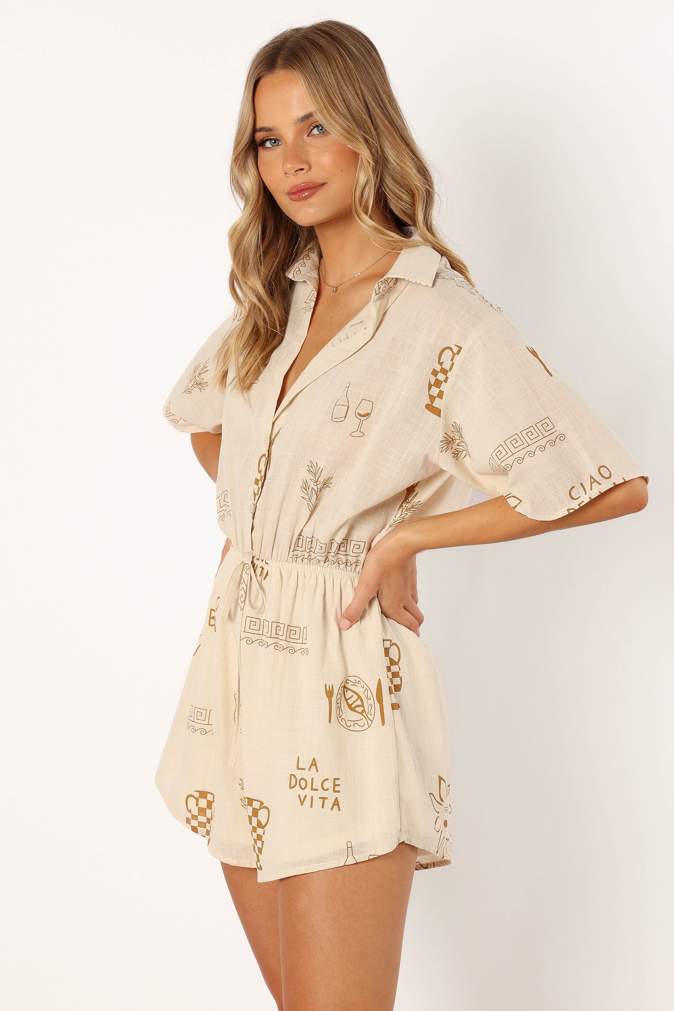 PLAYSUITS @Ilios Playsuit - Beige Tan