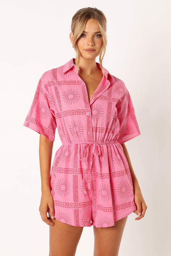 PLAYSUITS @Ilios Playsuit - Pink Print