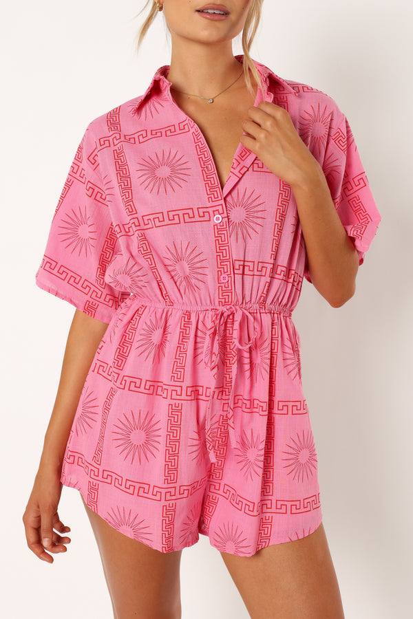 PLAYSUITS @Ilios Playsuit - Pink Print