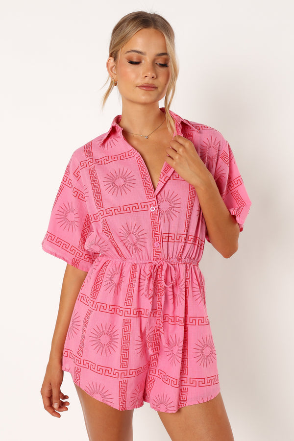 PLAYSUITS @Ilios Playsuit - Pink Print