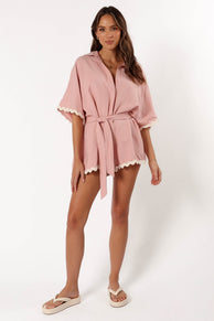 PLAYSUITS @Isabella Romper - Pink