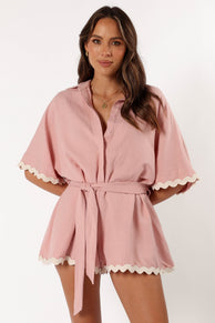 PLAYSUITS @Isabella Romper - Pink