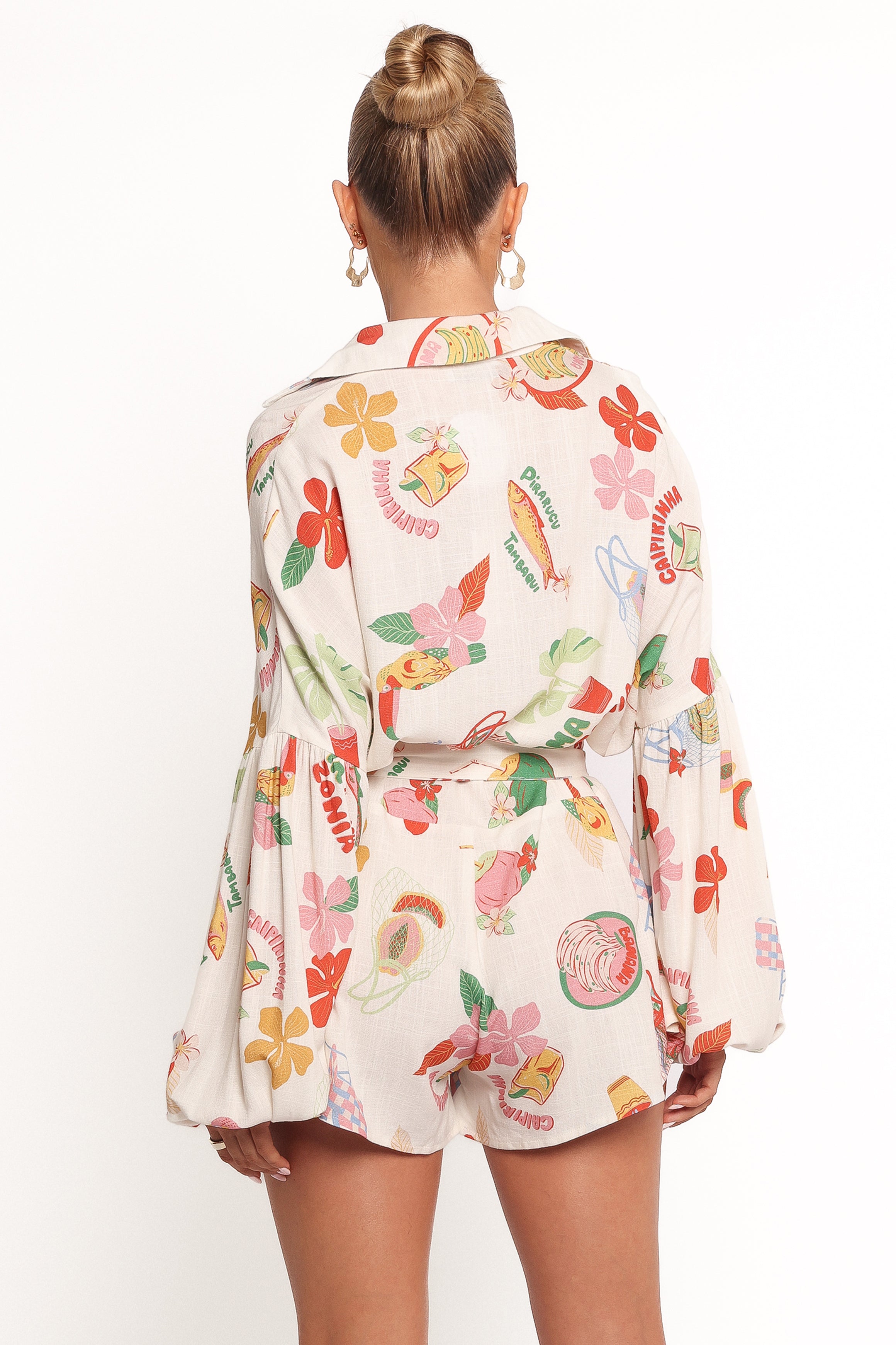 PLAYSUITS Jillia Long Sleeve Playsuit - Alfresco