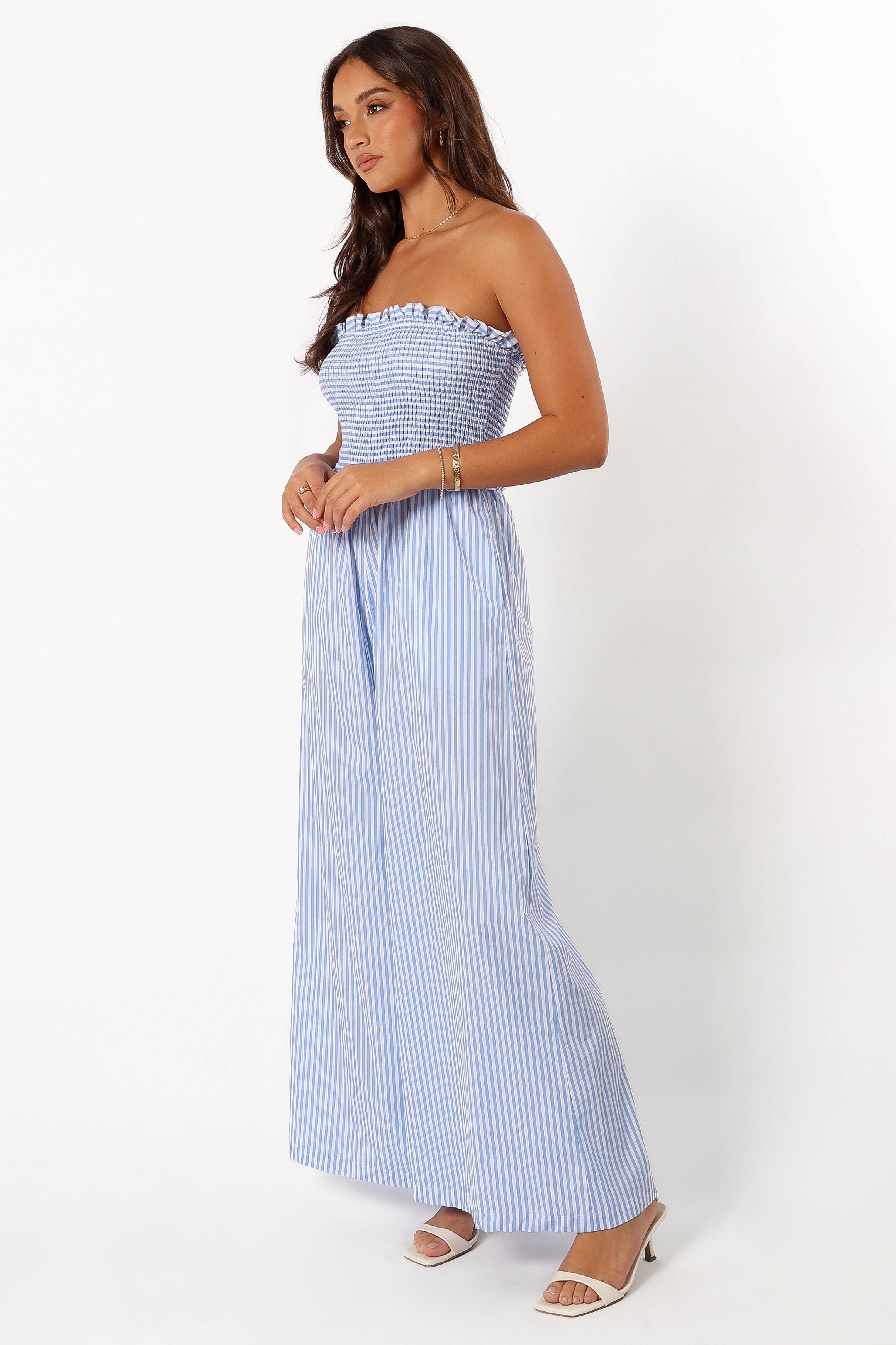 PLAYSUITS @Jones Jumpsuit - Blue Stripe (Hold for 4th July)