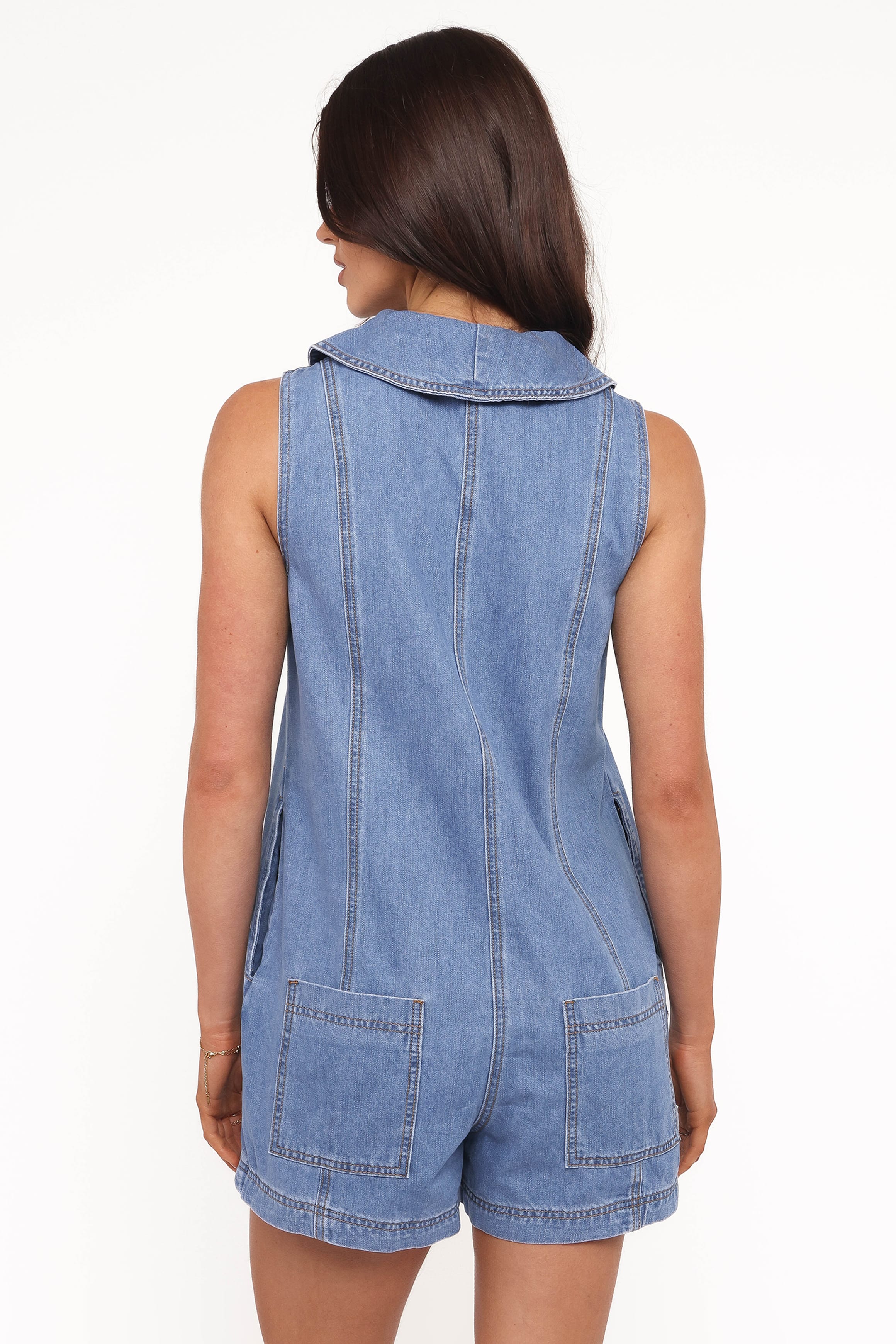 PLAYSUITS Jules Romper - M Denim