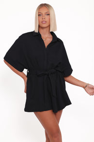 PLAYSUITS Jupiter Playsuit - Black