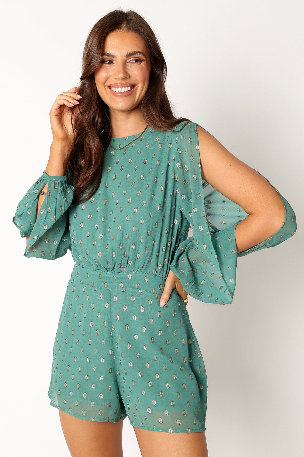 Karma Playsuit - Teal - Petal & Pup