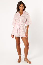 PLAYSUITS @Kellie Playsuit - Amore Print (hold for V Day)