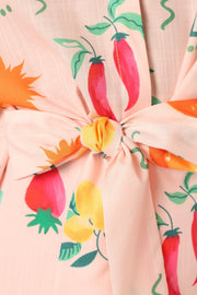 PLAYSUITS @Kellie Playsuit - Peach Limone Print